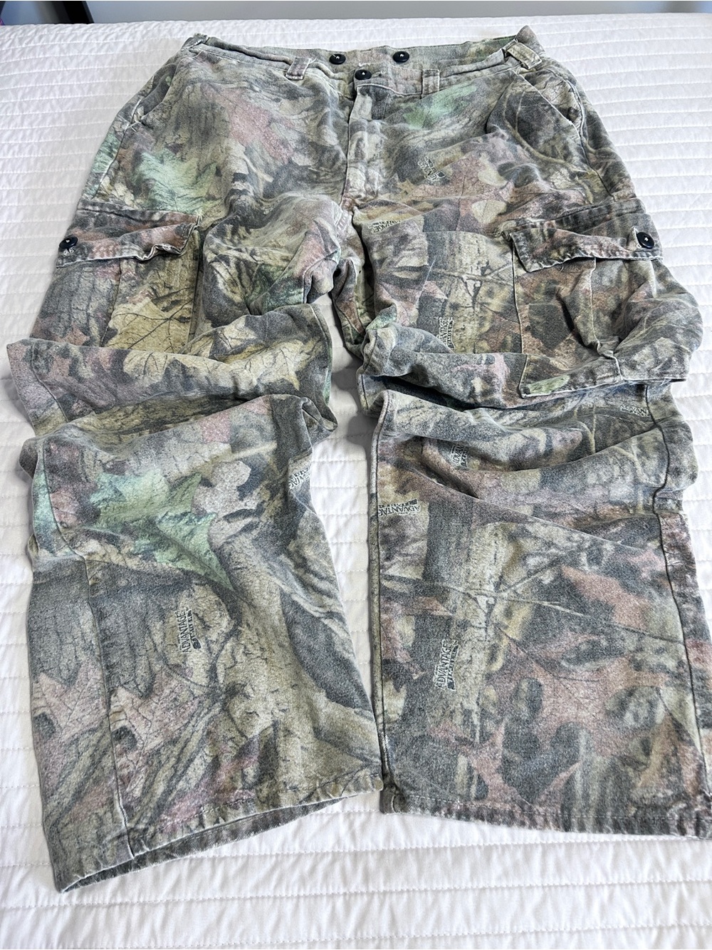 Vintage CODET Advantage Timber Camo Cargo Pants 36x34 Made in Canada fits 34x30